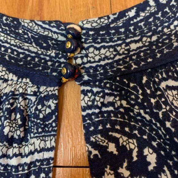 MARC By MARC JACOBS Paisley Print Boho V-Neck Blouse Top - Picture 9 of 12